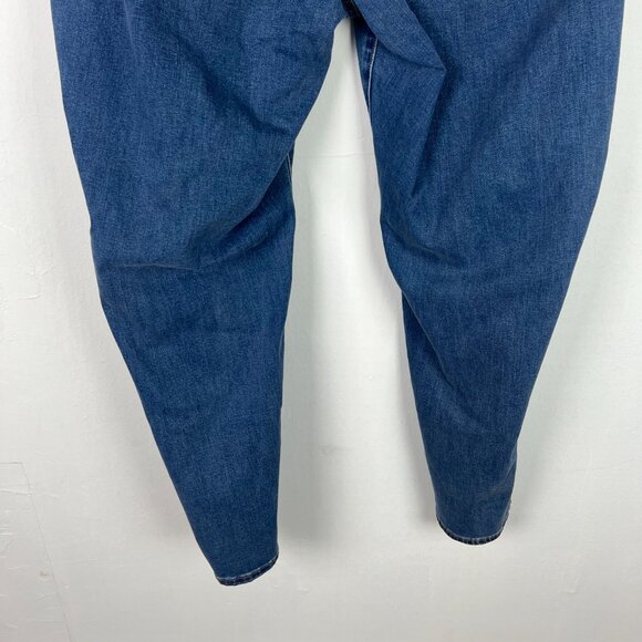NWOT Old Navy Mid-Rise Power Slim Straight Jeans Medium Wash Plus Size 30 NEW - Picture 7 of 8